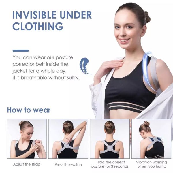 Adjustable Spine Back Support Posture Sensor.